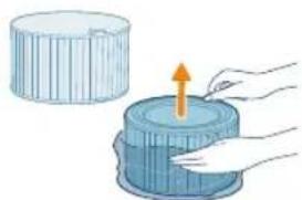 PHILIPS AC3220 - Einsetzen der Filter - 3