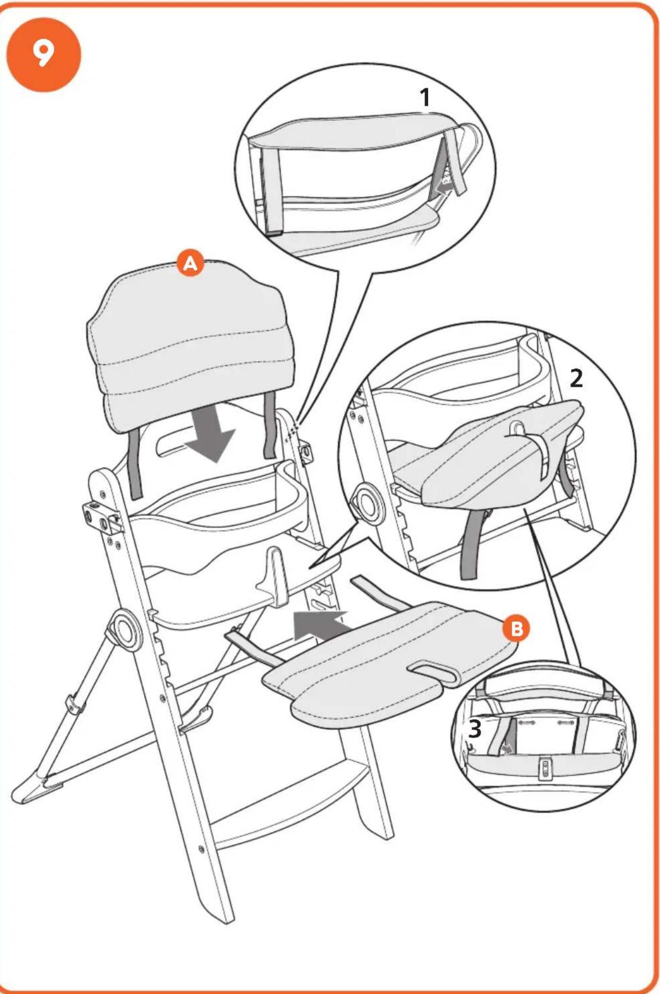 COSATTO Waffle 2 - Modo trona al modo silla: - 11