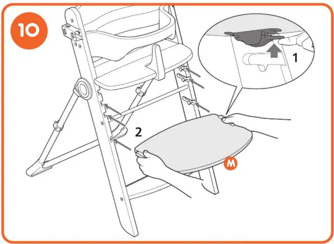 COSATTO Waffle 2 - Modo trona al modo silla: - 12