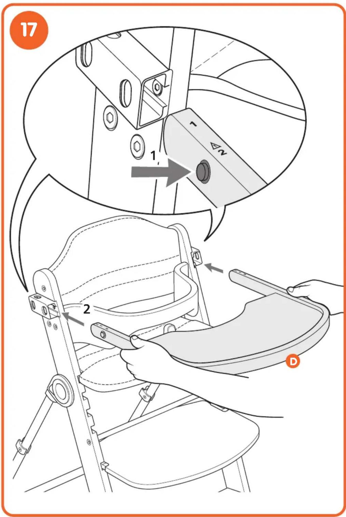 COSATTO Waffle 2 - Modo trona al modo silla: - 21