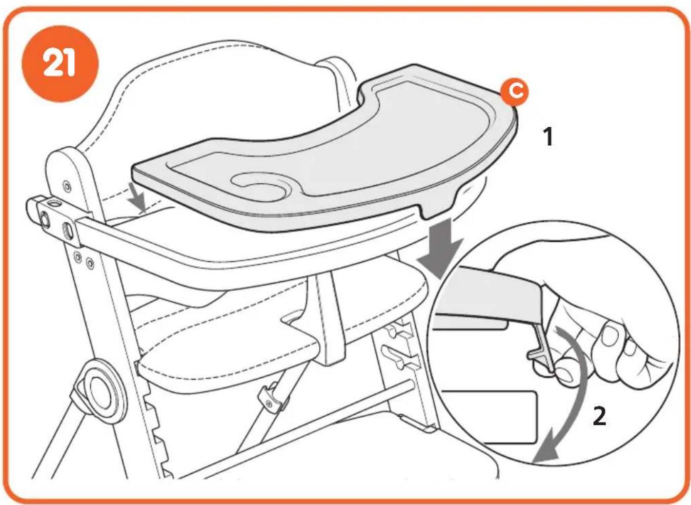 COSATTO Waffle 2 - Modo trona al modo silla: - 25