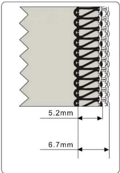 MEDION LIFE SO09 (MD 19169) - Narrow and wide chainstitching with three threads - 2