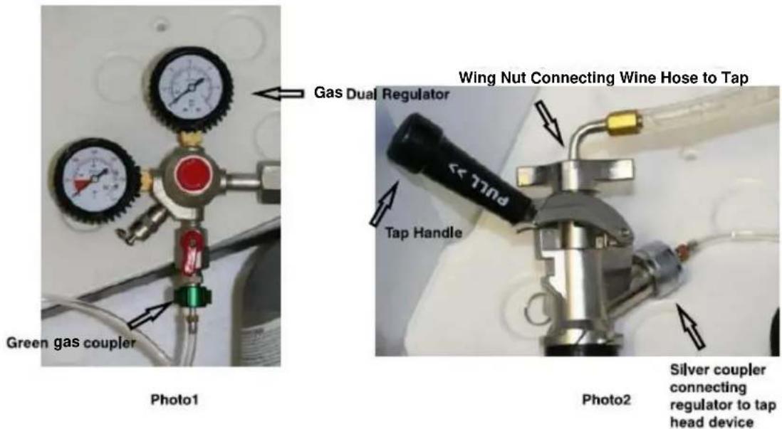 Summit SBC635MWKD - Gas Regulator & Tap Connection Examples - 1