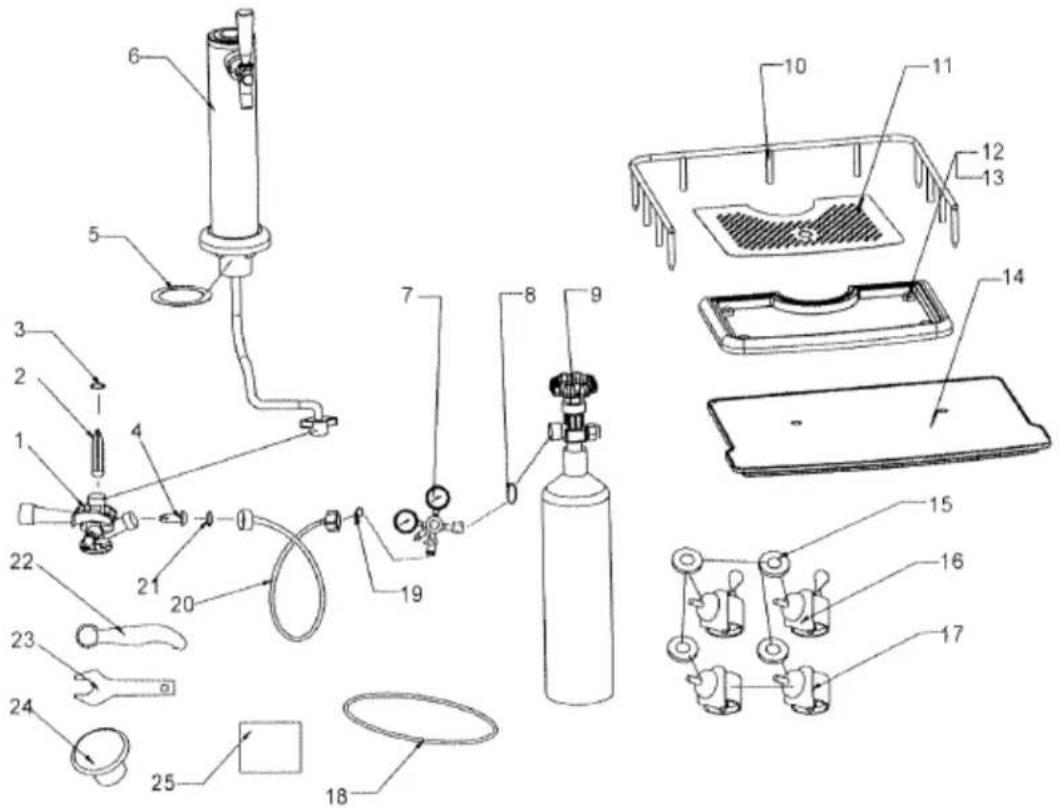 Summit SBC635MWKD - ACCESSOIRES - 1