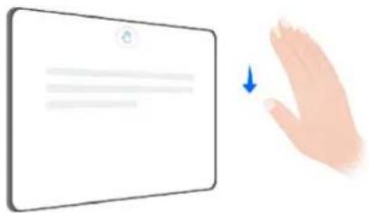 HONOR MagicPad 2 - Geste de défilement vers le bas - 1
