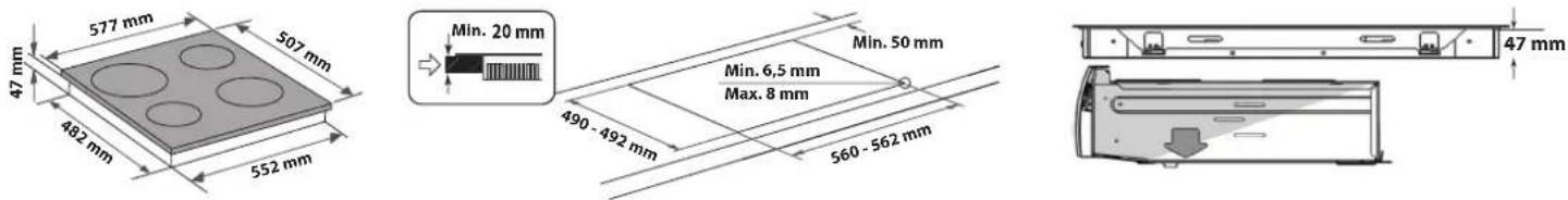 BLAUPUNKT 5EE64350 - DIMENSIONEROGAFSTANDESSOMSKALOVERHOLDES - 2