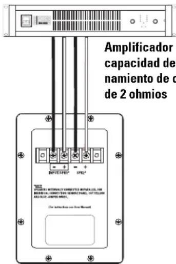 QSC SC422 - Conexión del transductor individual (requiere modificación) - 2