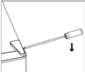 BRANDT BC8027EW - Inversión del sentido de apertura de las puertas - 1