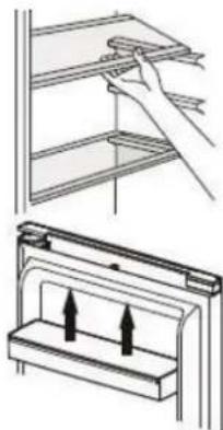 BRANDT BC8027EW - Colocación de los balcones de puerta - 1