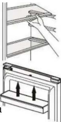 BRANDT BC8027EW - Positionnement des balconnets de porte - 1