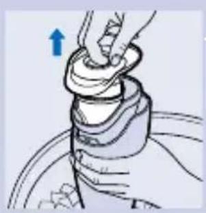 PHILIPS Jack HR6073 - Come svuotare il sacchetto raccoglipolvere. - 1