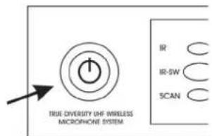 TRUE DIVERSITY UHF WIRELESS MICROPHONE SYSTEM IR IR-SW SCAN