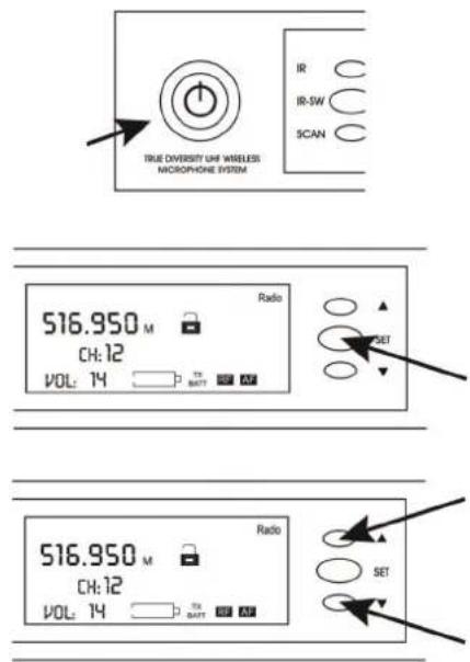 FoneStar MSHR46D570 - CHANNEL SELECTION MODES IN THE RECEIVER MANUAL MODE - 1