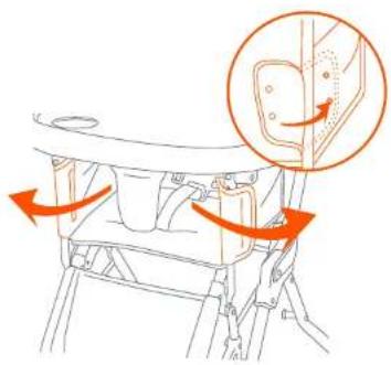 Diagram illustrating a mechanical or structural change with directional arrows and an inset magnified view of a component detail.