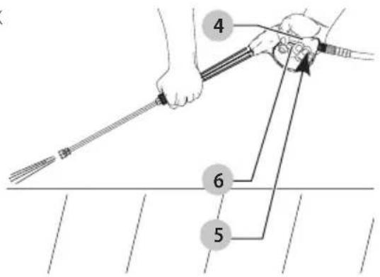 DEWALT DWPW2400 - Préparer la poignée du pulvérisateur (Fig. K) - 1