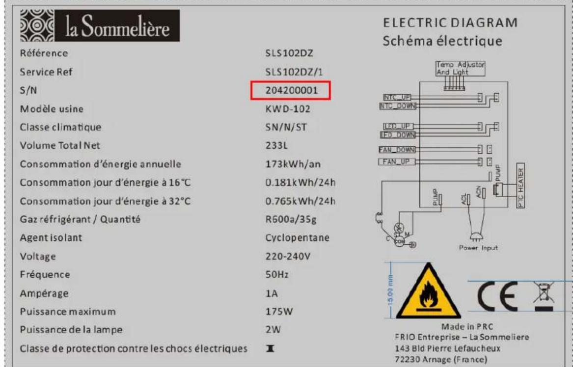 LA SOMMELIERE LS102DZBLACK - DATOS TÉCNICOS - 1