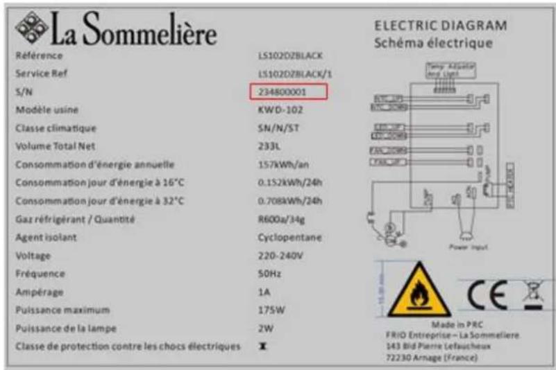 LA SOMMELIERE LS102DZBLACK - TECHNICAL DATA - 1