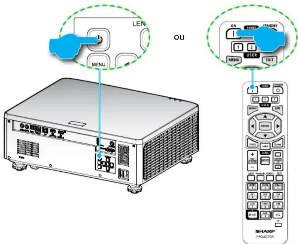 SHARP XPP601QW - Mise sous tension - 2