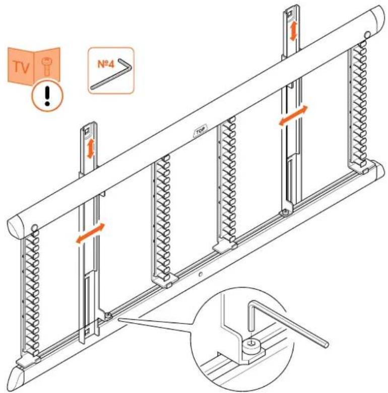 VOGELS TVM 7655 - Étape 1 : Fixer l'interface au téléviseur - 2