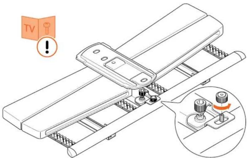 VOGELS TVM 7655 - Étape 1 : Fixer l'interface au téléviseur - 1
