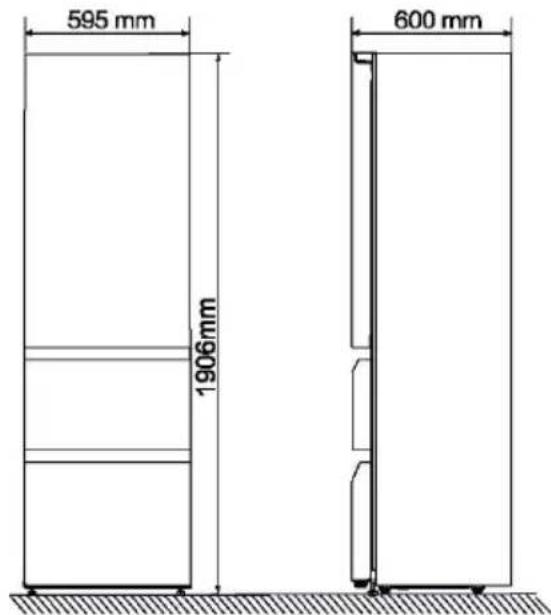 HAIER CSW9619ENGBW - Recomendaciones de espacio - 1