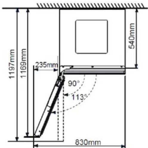 HAIER CSW9619ENGBW - Recomendação de espaço - 2