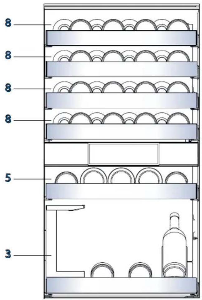 HAIER CSW9619ENGBW - Bottling of ordinary wine bottles in the wine storage room - 2
