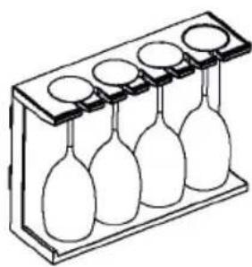 HAIER CSW9619ENGBW - Schemi di disposizione bottiglie per i diversi portabottiglie - 4