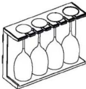 HAIER CSW9619ENGBW - Flaschenschema für verschiedene Regale - 4