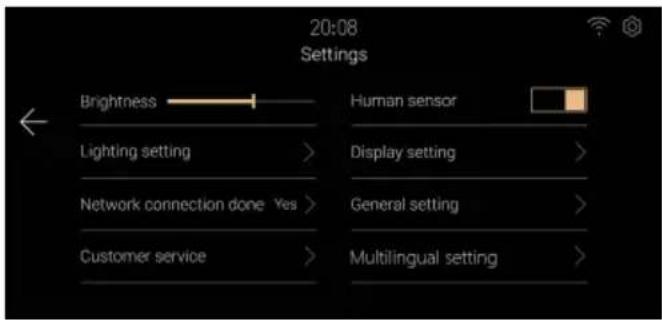 HAIER CSW9619ENGBW - System Settings - 2