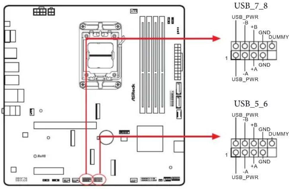 ASROCK B850M Pro RS - Embases et connecteurs de la carte mère - 11