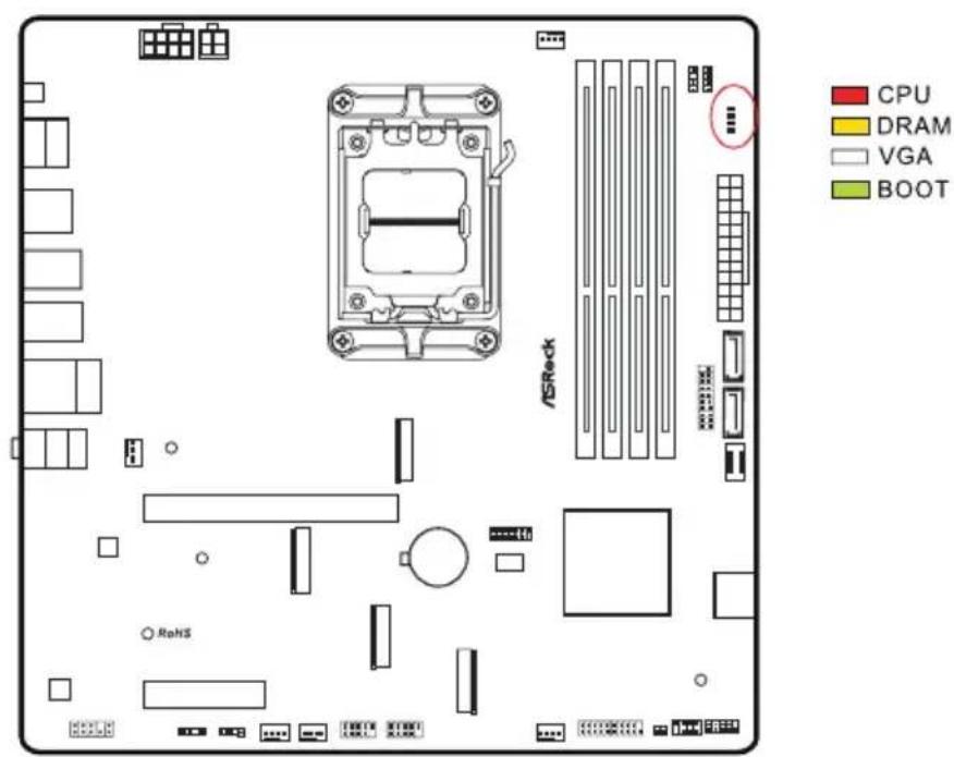 ASROCK B850M Pro RS - Boutons intelligents - 4
