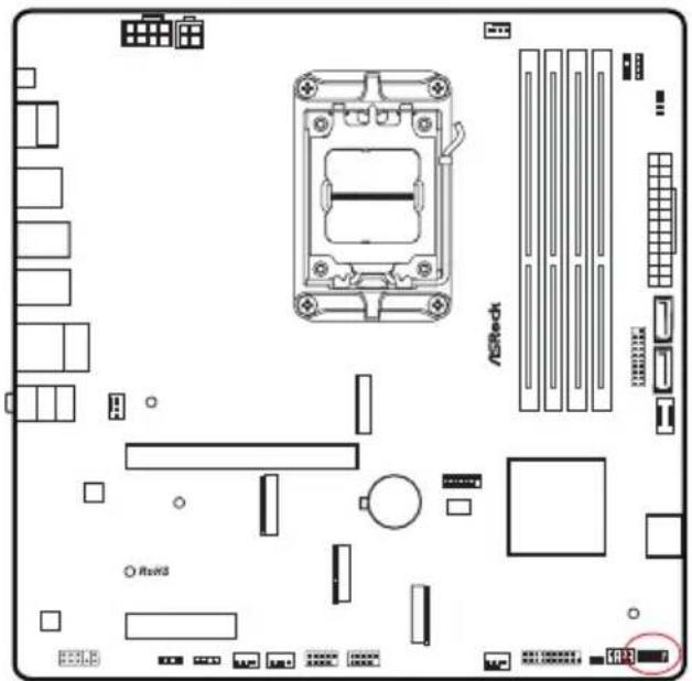 ASROCK B850M Pro RS - Embases et connecteurs de la carte mère - 2
