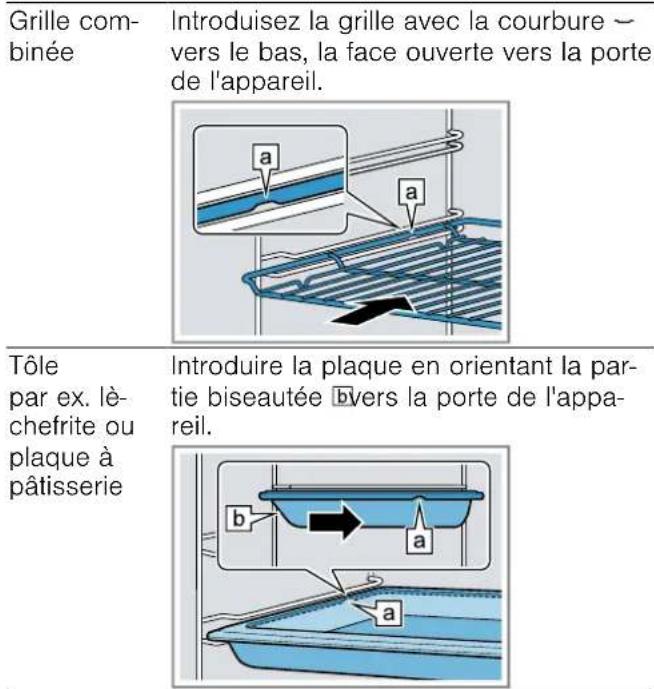 BOSCH HBA553BA3F - Insérer les accessoires dans le compartment de cuisson - 1