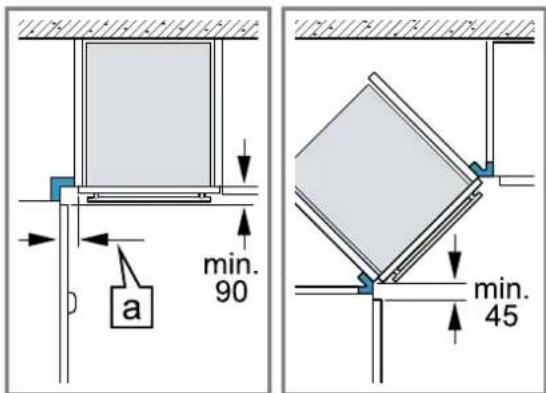 BOSCH HBA553BA3F - Installation dans un angle - 1
