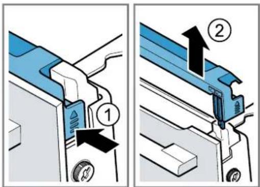 SIEMENS HM776GKB1F - Enlever le recouvrement de porte - 1