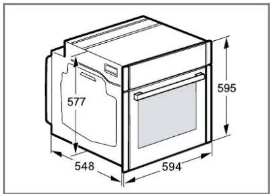 SIEMENS HM776GKB1F - Dimensions de l'appareil - 1