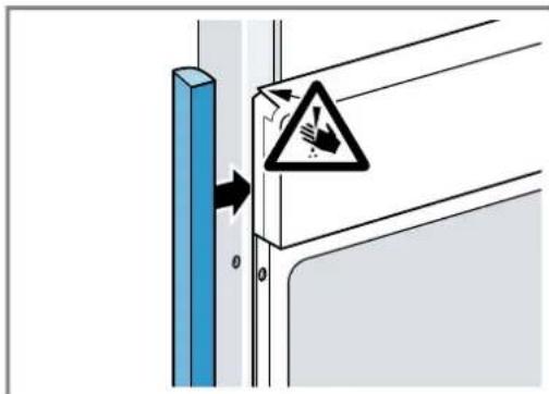 SIEMENS HM776GKB1F - Pour les cuisines sans poignée avec baguette poignée verticale : - 1