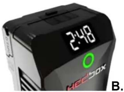 Hedbox NINA Mg - Affichage de la durée de la capacité restante - 1