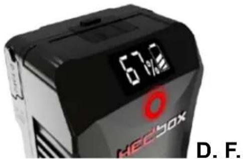 Hedbox NINA Mg - Affichage de charge de la batterie - 1