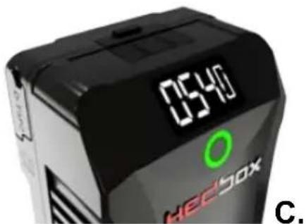 Hedbox NINA Mg - Affichage de l'utilisation totale de la batterie - 1