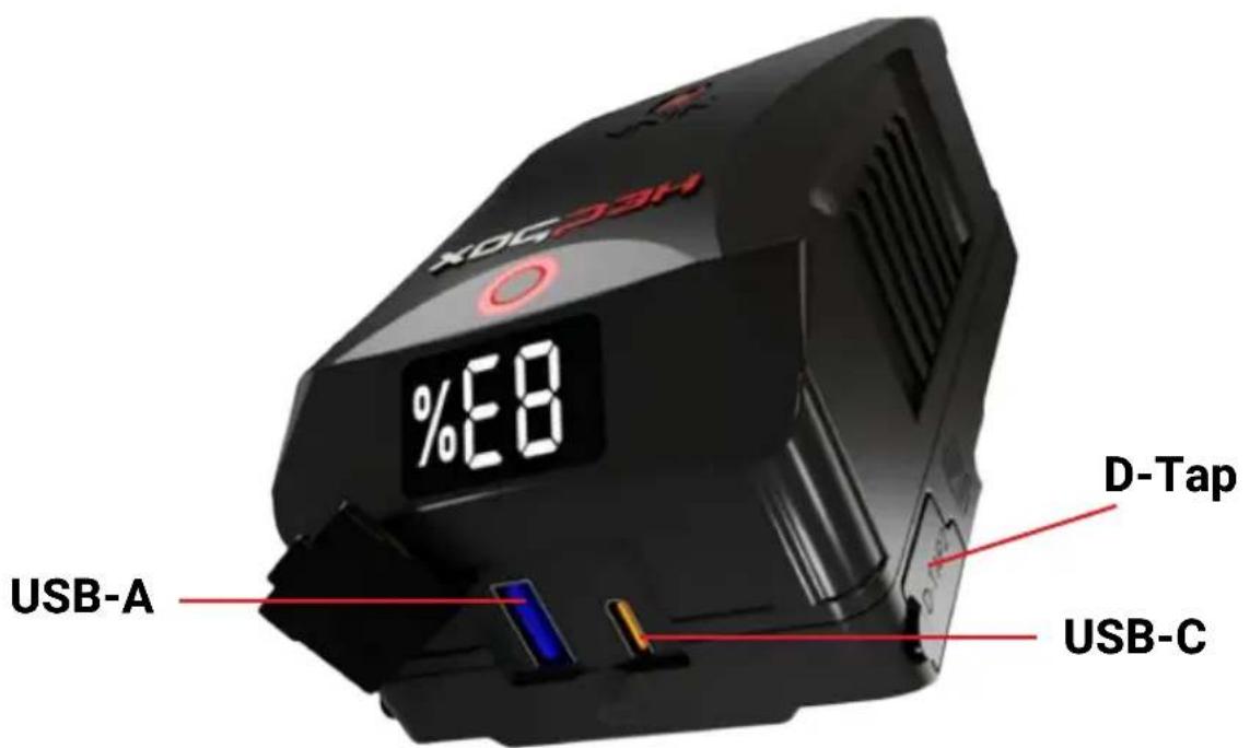 Hedbox NINA Mg - Sortie d'alimentation de batterie externe - 1