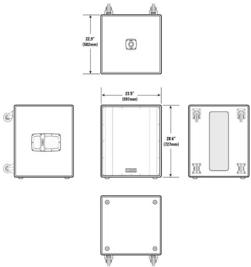 QSC HPR151i - Sélecteur GAIN - 1