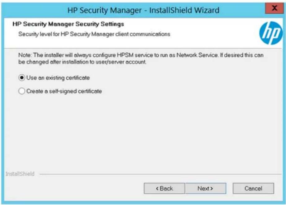 HP Security Manager - Installation ou utilisation de SQL local et creation d'une base de données - 13