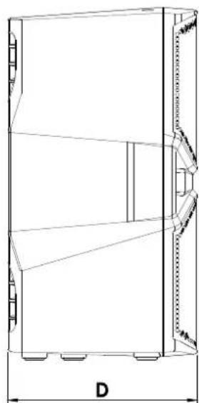 DB Technologies Opera Reevo 212 - DIMENSIONS AND WEIGHT - 2