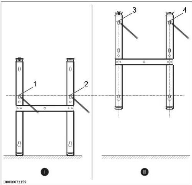 STIEBEL ELTRON CNS 2500 Plus LCD - Installing the wall mounting bracket - 2