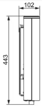 STIEBEL ELTRON CNS 2500 Plus LCD - Maße und Anschlüsse - 2