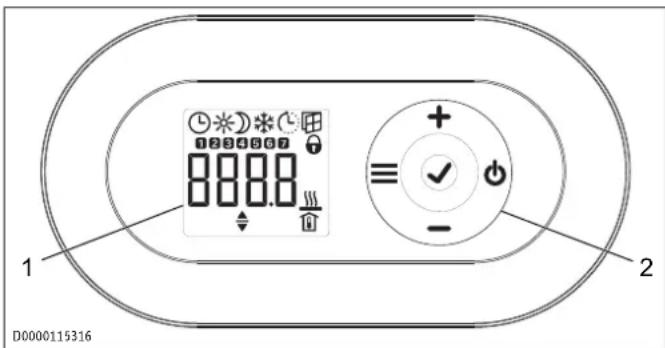 STIEBEL ELTRON CNS 2500 Plus LCD - Bedieningseenheid - 1
