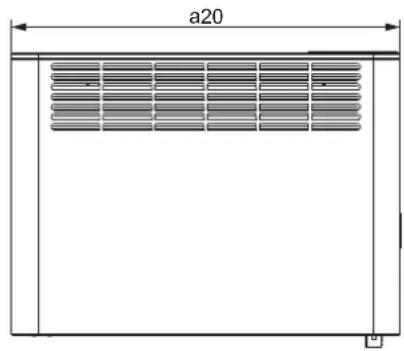 STIEBEL ELTRON CNS 2500 Plus LCD - Cotes et raccordements - 1