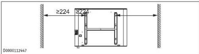 STIEBEL ELTRON CNS 2500 Plus LCD - Minimumafstanden - 2